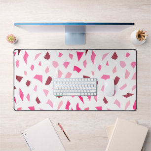 Pink Terrazzo Desk Mat