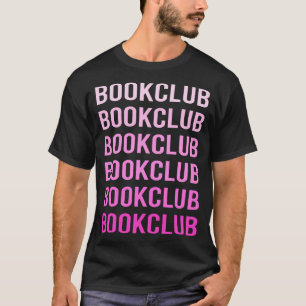 Pink Text Book Club T-Shirt