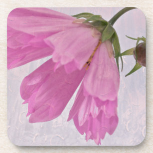 Pink Textured Cosmo Flower Coaster