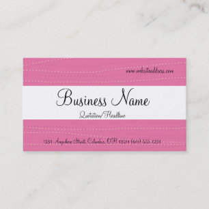 Pink Textured Dots Business Cards