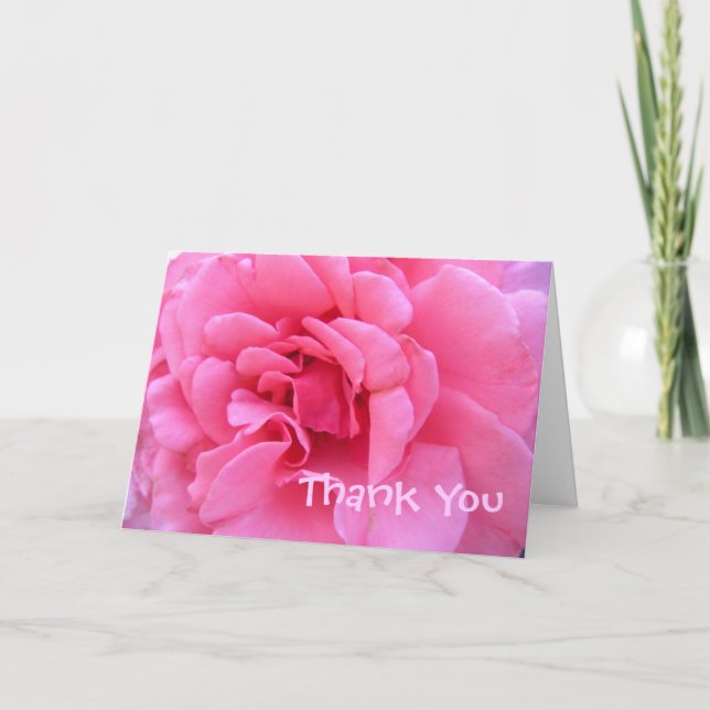 Pink Thank You Card (Front)