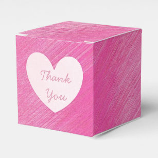 Pink Thank You Cupcake Box