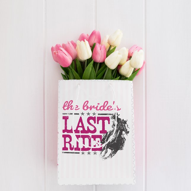 Pink The Bride's Last Ride Medium Gift Bag (Creator Uploaded)