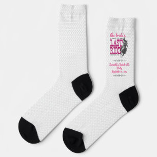 Pink The Bride's Last Ride Socks