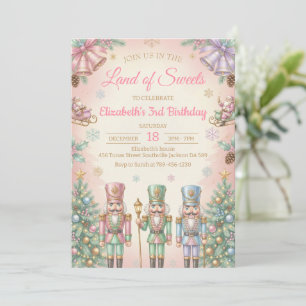 Pink The Nutcracker Birthday Invitation
