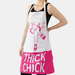 pink Thick Chick Plump Hot And Tempting PHAT Apron