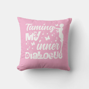 Pink Throw Pillow Inner Child & Healing Cushion