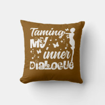 Pink Throw Pillow Inner Child & Healing Cushion