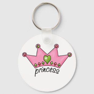 Pink Tiara Princess Key Ring