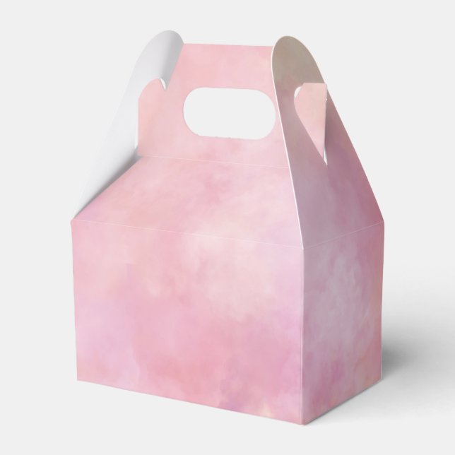 Pink Tie Dye Favour Box (Front Side)