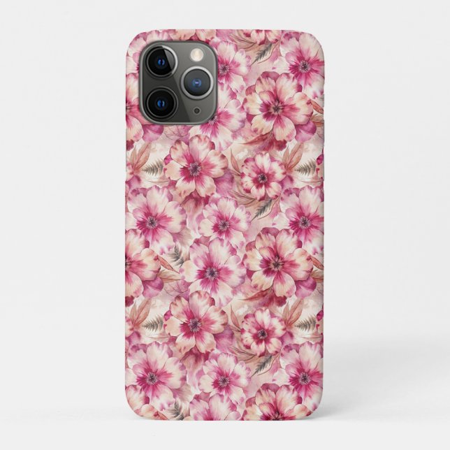 Pink Tie Dye Floral Case-Mate iPhone Case (Back)