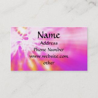 Pink Tie Dyed Business Cards
