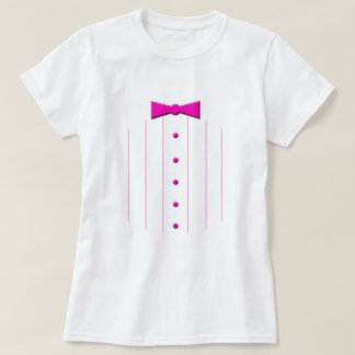 Pink tie tuxedo T-Shirt