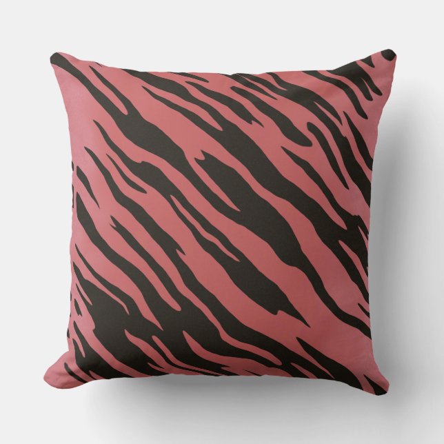 Pink Tiger Abstract Cushion (Front)