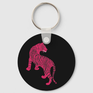 Pink tiger  key ring
