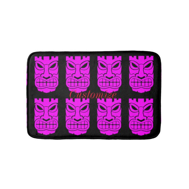 Pink Tiki Sculpture Thunder_Cove Bath Mat (Front)