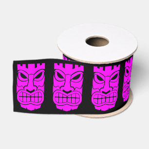 Pink Tiki Sculpture Thunder_Cove Grosgrain Ribbon