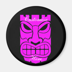 Pink Tiki Sculpture Thunder_Cove Magnet