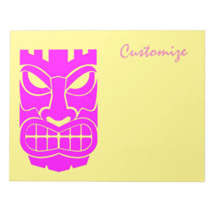 Pink Tiki Sculpture Thunder_Cove Notepad