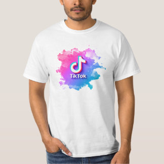 Pink Tiktok Logo T-Shirt