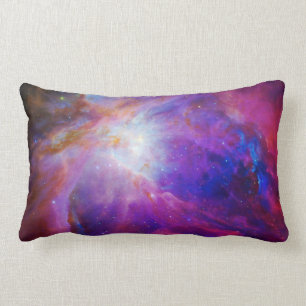 Pink Tinted Orion Nebula Lumbar Cushion