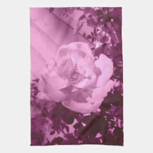 Pink tinted Rose Kitchen Towel
