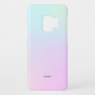 Pink to blue ombre modern background Case-Mate samsung galaxy s9 case