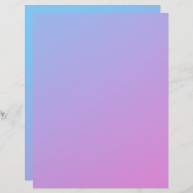 Pink to Blue Ombre Recycled Craft Paper (Front/Back)