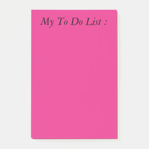 Pink To Do List Post-it Notes