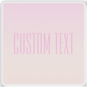 Pink to Peach Sunset Ombre with Customisable Text