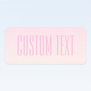 Pink to Peach Sunset Ombre with Customisable Text