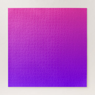 Pink to Purple   Modern Color Gradient Ombre Jigsaw Puzzle