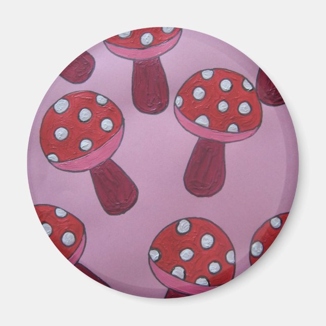 Pink Toadstool Products Magnet (Front)