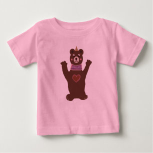 Pink Toddler Ruffle Tee with Bear