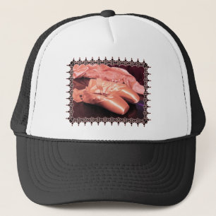 Pink Toe Shoes Photo Trucker Hat
