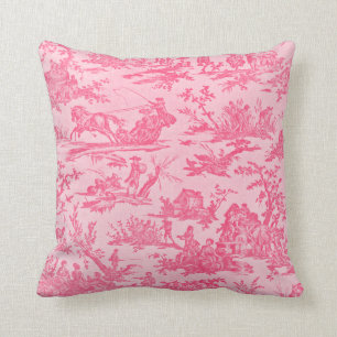 Pink Toile Cushion