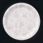 Pink Toile De Jouy Vintage Floral Chinoiserie Paper Plate<br><div class="desc">This Pink Chinoiserie Party Decor Collection, features delicate toile floral patterns for timeless elegance. Each piece in this collection showcases intricate designs in shades of pink, evoking a sense of sophistication and elegance. ★ Let me help you plan your next party! ★ If you need coordinating décor, please check my...</div>