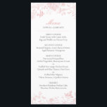 Pink Toile de Jouy Wedding Menu<br><div class="desc">Love is in Bloom! This Pink Chinoiserie Party Decor Collection,  features delicate toile de jouy French floral patterns for timeless elegance.</div>
