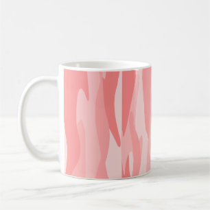 Pink Tone Abstract Camouflage Coffee Mug