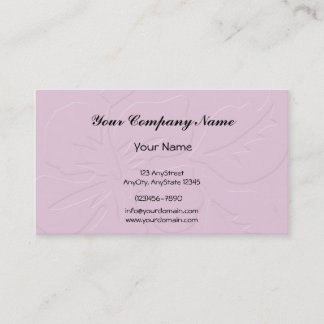Pink Tone on Tone Hibiscus Business Card