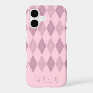 Pink Tones Argyle Pattern iPhone 7/8 Case