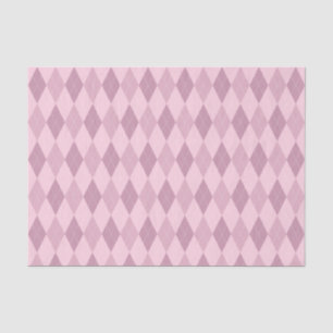 Pink Tones Argyle Pattern Tissue Paper