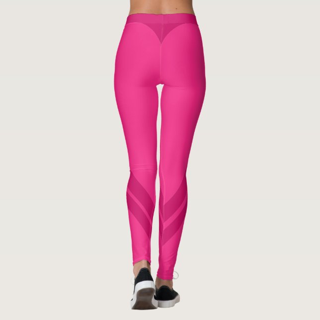 Pink Tones Booty Shape Leggings (Back)