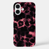 Pink Tortoiseshell Tortoise Snow Leopard Print