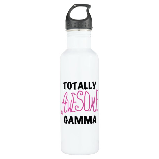 Pink Totally Awesome Gamma 710 Ml Water Bottle (Front)