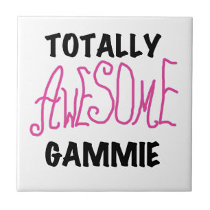 Pink Totally Awesome Gammie Gifts Ceramic Tile