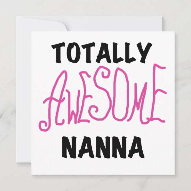 Pink Totally Awesome Nanna T-shirts and Gifts (Front)
