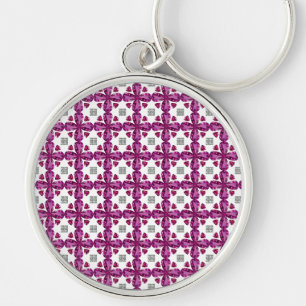 Pink Tourmaline Diamond Art, Pink Key Ring