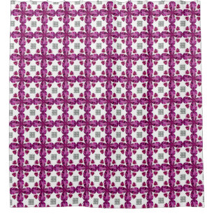 Pink Tourmaline Diamond Art, Pink Shower Curtain