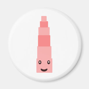 "Pink tower" Montessori 1.5 Magnet